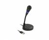 DeLock USB Μικρόφωνο με βάση και πλήκτρο αφής DeLock USB Μικρόφωνο με βάση και πλήκτρο αφής